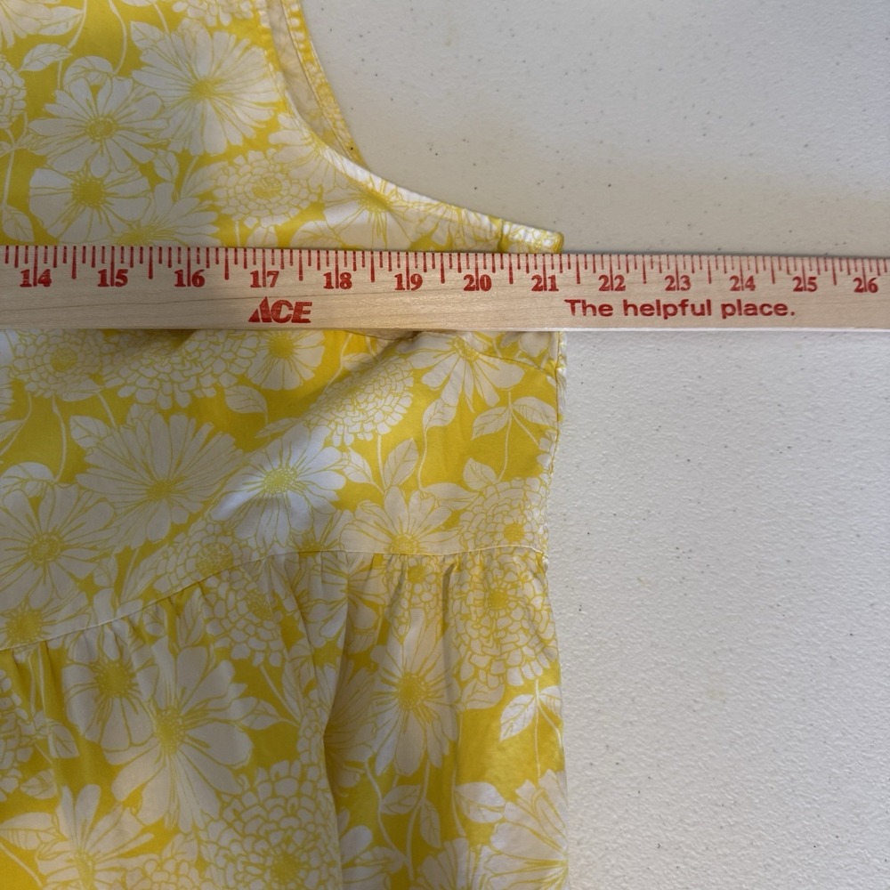 Lisa Marie Fernandez XL Target Yellow Floral Tiered Trapeze Babydoll‎ Swing - Picture 9 of 9